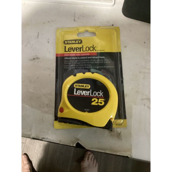 STANLEY TOOLS Lever Lock 25x1 Blade Lock Override Hi-Visibility TAPE RULE 30-825 - Picture 1 of 1